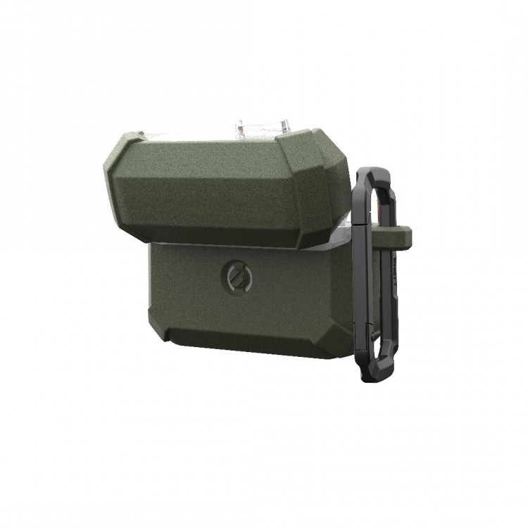 Θήκη UAG Plasma για Apple AirPods PRO 3 2025, Ασύρματη φόρτιση/Ένδειξη LED, αποσπώμενο Carabiner Hook - Olive ΠΡΑΣΙΝΟ - 104132117272