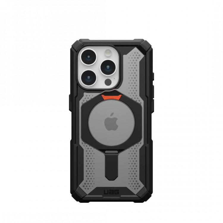 Θήκη UAG Plasma XTE MAGSAFE MS Kickstand με ενσωματωμένη βάση για APPLE iPhone 15 Pro 6.1 2023 - ΜΑΥΡΟ ΠΟΡΤΟΚΑΛΙ - 114442114097