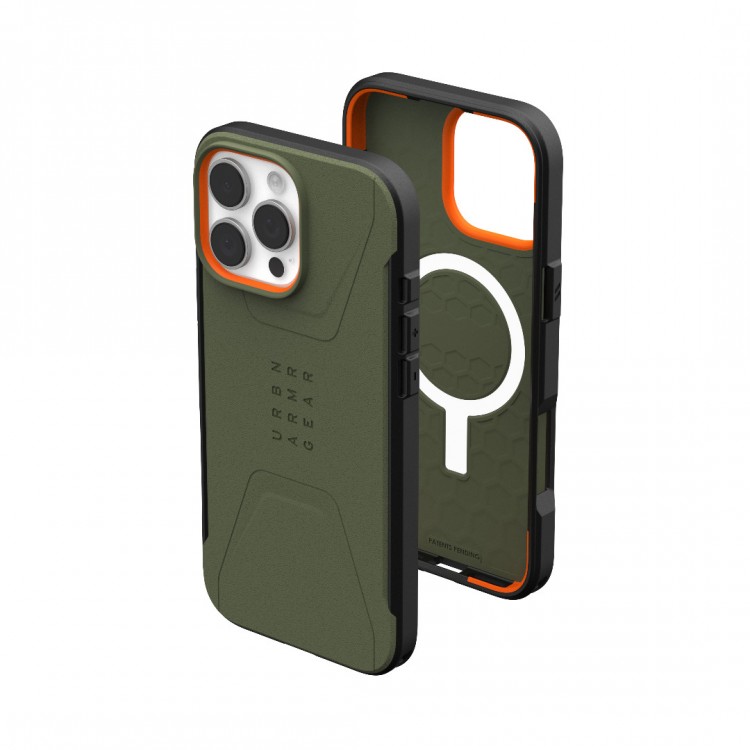 Θήκη UAG Civilian MagSafe για Apple iPhone 16 PRO MAX 6.9 2024 - Olive Drab ΠΡΑΣΙΝΟ - 114445117272