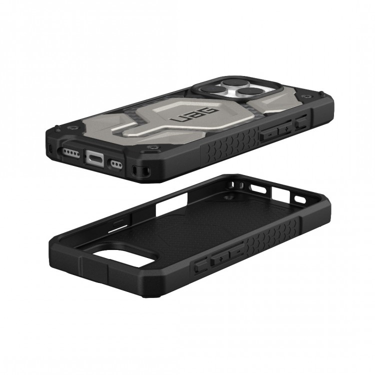 Θήκη UAG MONARCH Pro MagSafe για Apple iPhone 16 Pro 6.3 2024 - Titanium ΜΑΥΡΟ - 114456113636