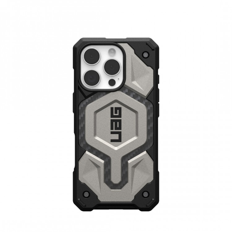 Θήκη UAG MONARCH Pro MagSafe για Apple iPhone 16 Pro 6.3 2024 - Titanium ΜΑΥΡΟ - 114456113636