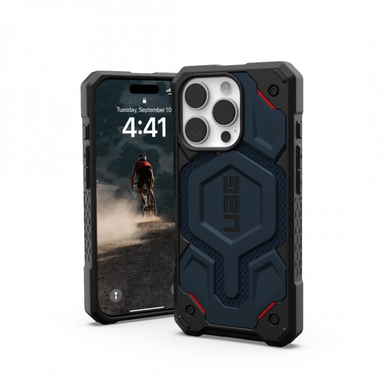 Θήκη UAG MONARCH Pro MagSafe για Apple iPhone 16 Pro Max 6.9 2024 - Kevlar Mallard ΜΠΛΕ - 114457113955