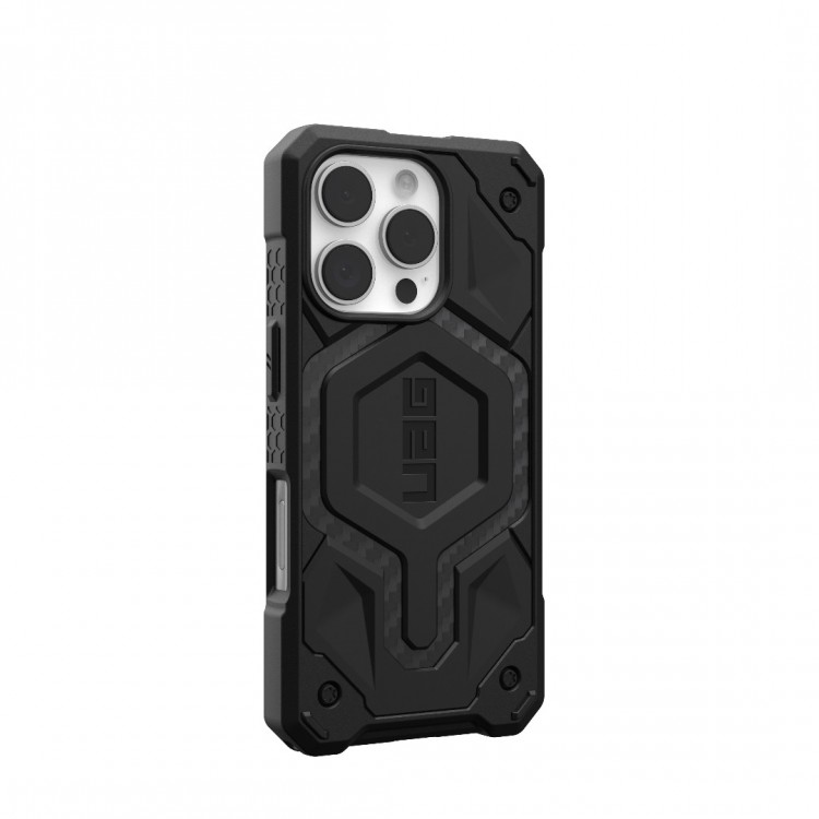 Θήκη UAG MONARCH Pro MagSafe για Apple iPhone 16 Pro 6.3 2024 - Carbon Fiber ΜΑΥΡΟ - 114456114242