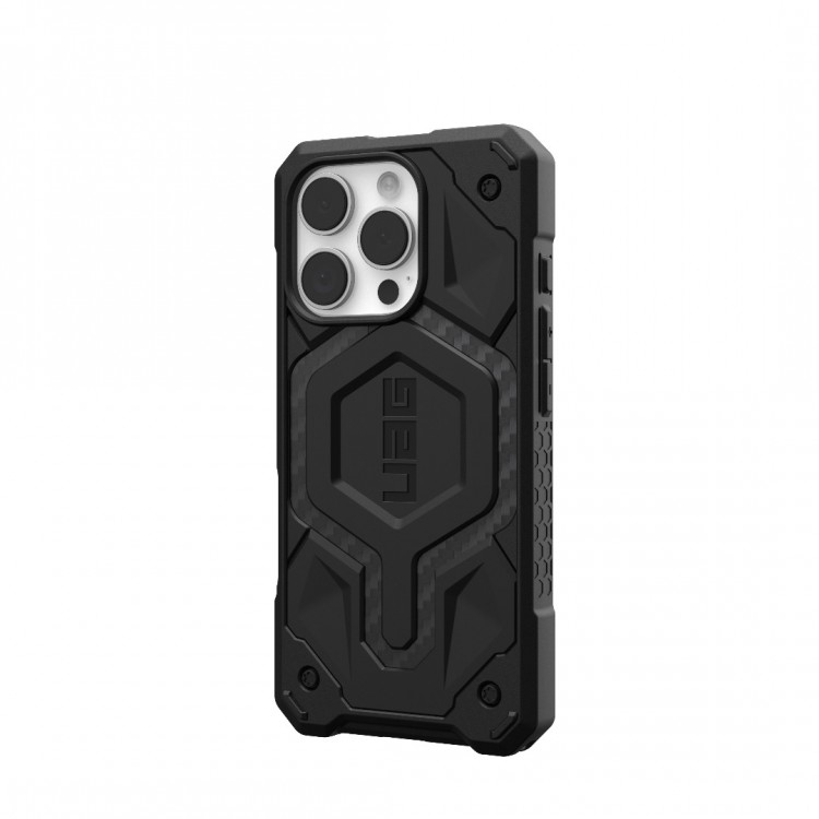 Θήκη UAG MONARCH Pro MagSafe για Apple iPhone 16 Pro 6.3 2024 - Carbon Fiber ΜΑΥΡΟ - 114456114242