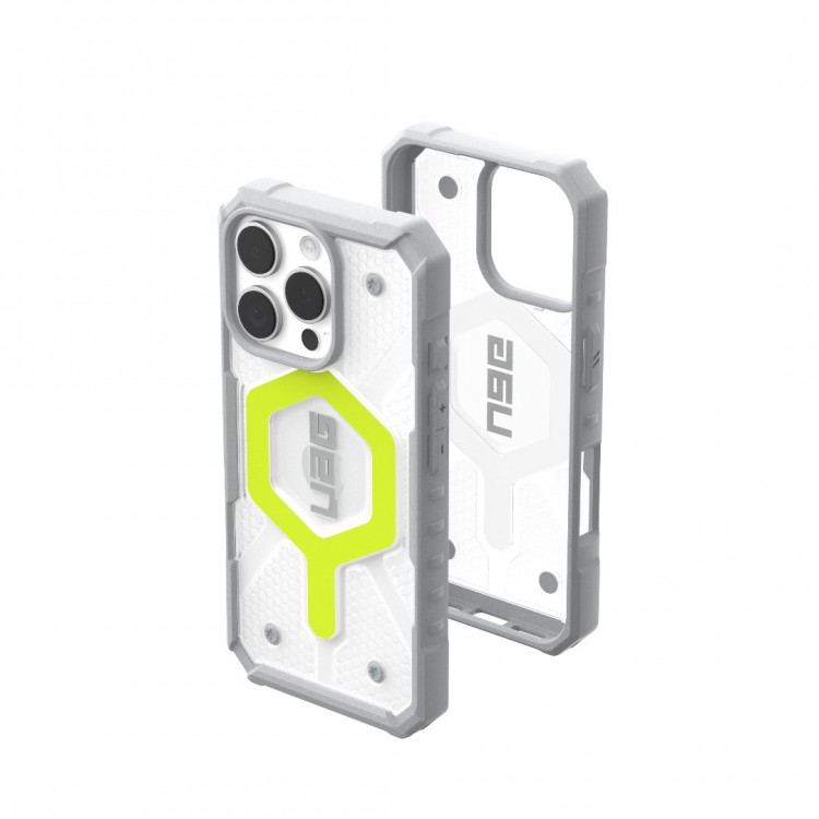 Θήκη UAG pathfinder Clear MagSafe για Apple iPhone 16 PRO 6.3 2024 , με Lanyard - Active Neon - 1144641BV01