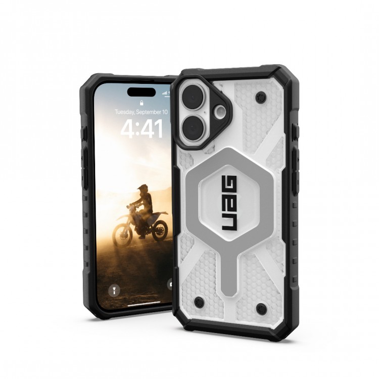 Θήκη UAG pathfinder Clear MagSafe για Apple iPhone 16 6.1 2024 - ΔΙΑΦΑΝΗ - 114466114343