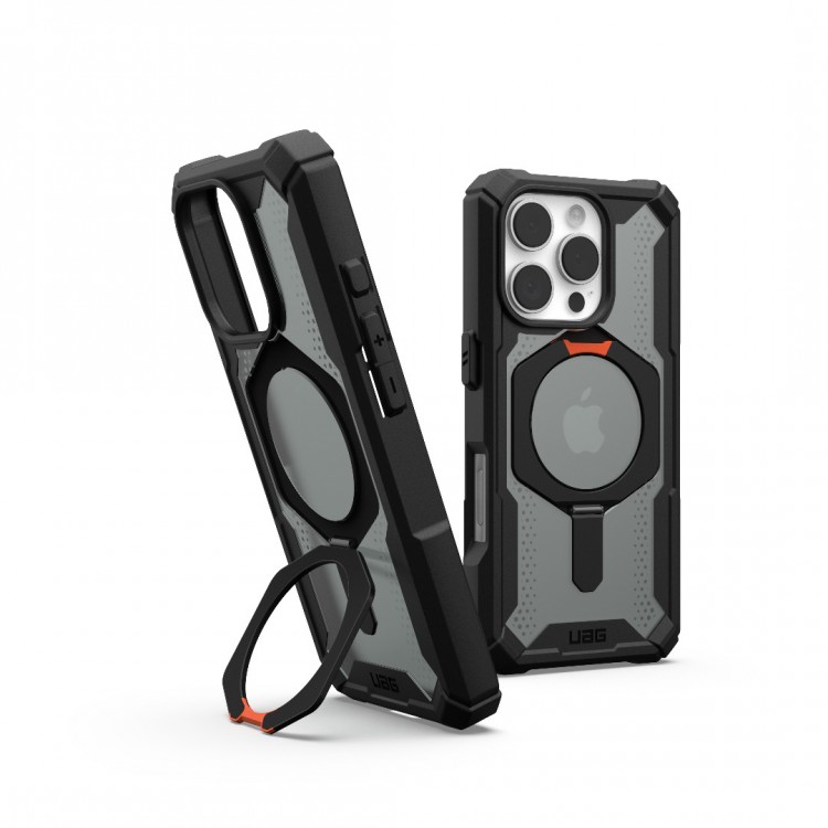 Θήκη UAG Plasma XTE MAGSAFE MS Kickstand με ενσωματωμένη βάση για APPLE iPhone 16 Pro Max 6.9 2024 - ΜΑΥΡΟ ΠΟΡΤΟΚΑΛΙ - 114475114097