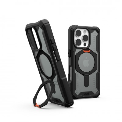 Θήκη UAG Plasma XTE MAGSAFE MS Kickstand με ενσωματωμένη βάση για APPLE iPhone 16 Pro 6.3 2024 - ΜΑΥΡΟ ΠΟΡΤΟΚΑΛΙ - 114474114097