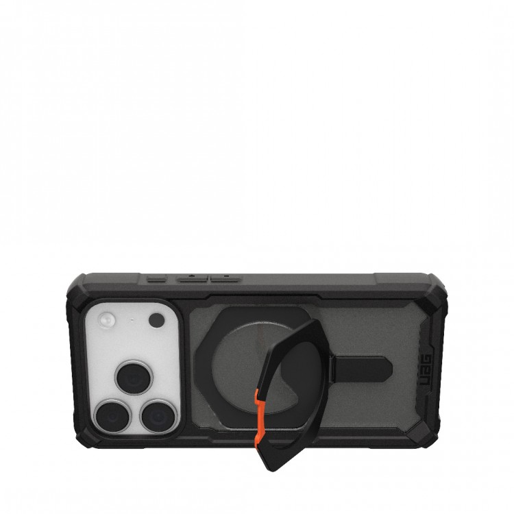 Θήκη UAG Plasma XTE MAGSAFE MS Kickstand με ενσωματωμένη βάση για APPLE iPhone 17 Pro 6.3 2025 - ΜΑΥΡΟ/Pop ΠΟΡΤΟΚΑΛΙ - 114527114097