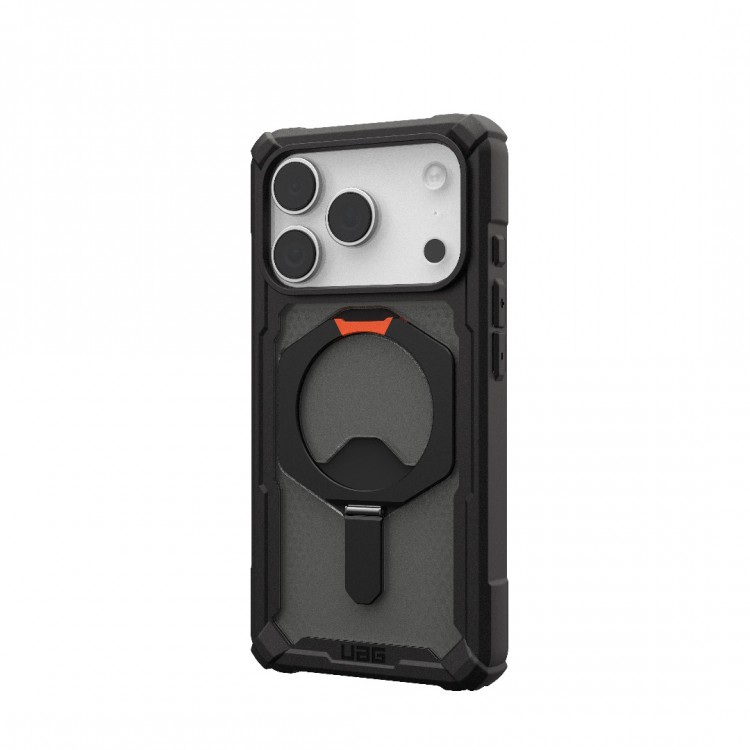 Θήκη UAG Plasma XTE MAGSAFE MS Kickstand με ενσωματωμένη βάση για APPLE iPhone 17 Pro 6.3 2025 - ΜΑΥΡΟ/Pop ΠΟΡΤΟΚΑΛΙ - 114527114097