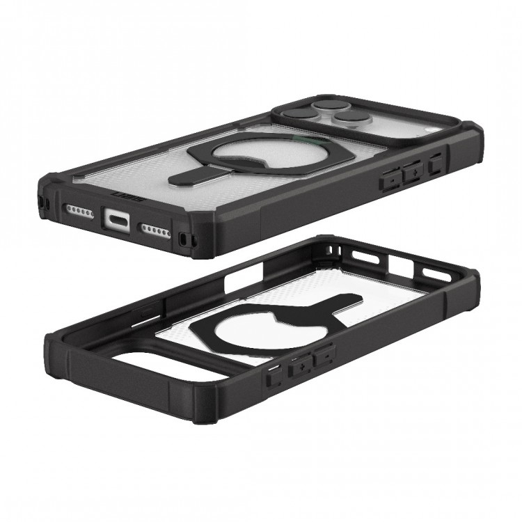 Θήκη UAG Plasma XTE MAGSAFE MS Kickstand με ενσωματωμένη βάση για APPLE iPhone 17 Pro Max 6.9 2025 - ΜΑΥΡΟ/ΔΙΑΦΑΝΟ - 11452811404G