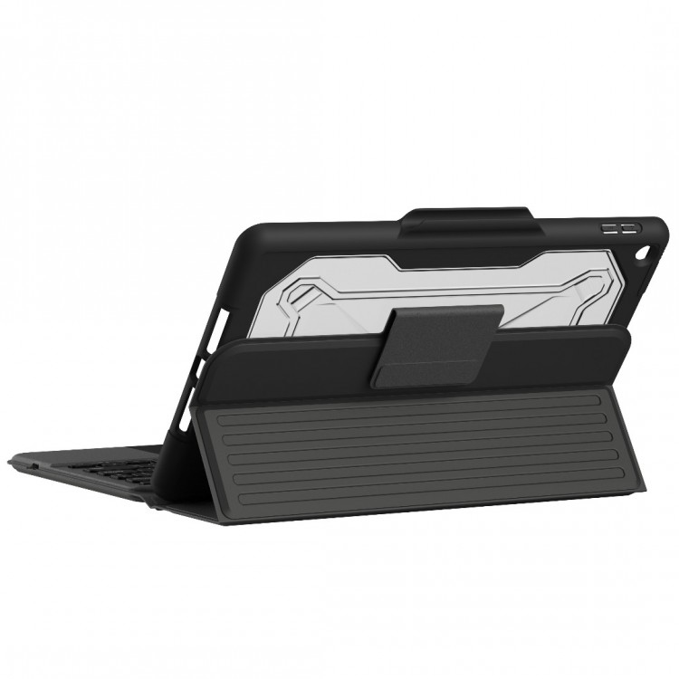 Case UAG Rugged FOLIO Πληκτρολόγιο Bluetooth με Trackpad για Apple iPad 10.2 2019/2020/2021 - ΜΑΥΡΟ - UK English - 124001114031