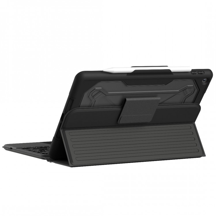 Case UAG Rugged FOLIO Πληκτρολόγιο Bluetooth με Trackpad για Apple iPad 10.2 2019/2020/2021 - ΜΑΥΡΟ - UK English - 124001114031