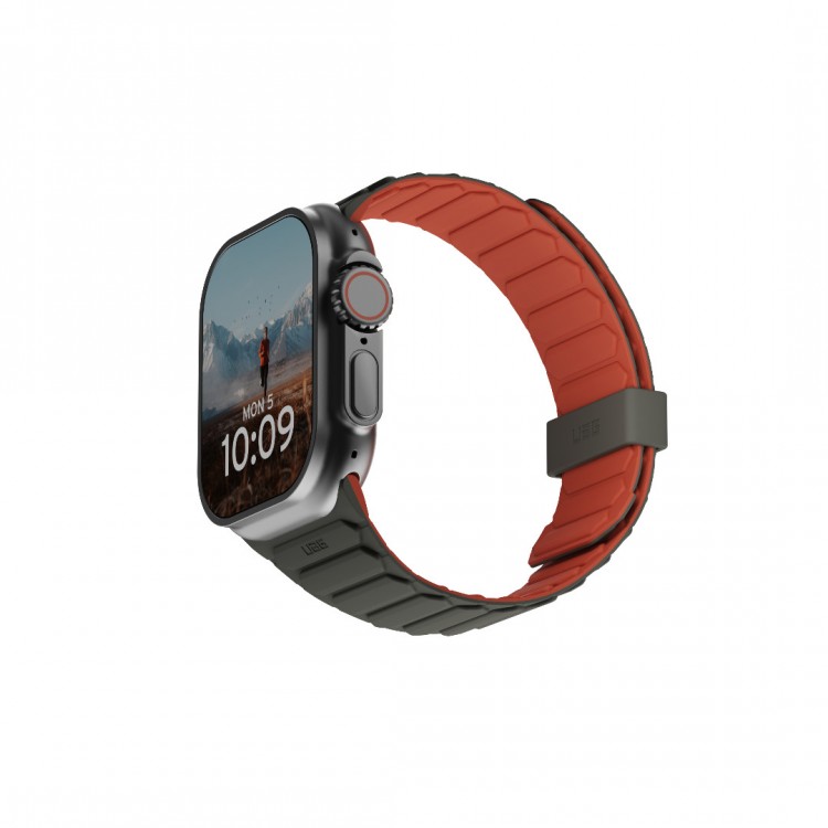 UAG Pathfinder Reversible Μαγνητικό Band SERIES για Apple Watch SERIES - 49mm-46mm-45mm-44mm-42mm - ΠΡΑΣΙΝΟ/Rust ΚΟΚΚΙΝΟ - 194161117291