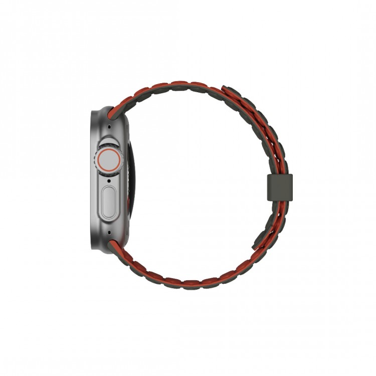 UAG Pathfinder Reversible Μαγνητικό Band SERIES για Apple Watch SERIES - 49mm-46mm-45mm-44mm-42mm - ΠΡΑΣΙΝΟ/Rust ΚΟΚΚΙΝΟ - 194161117291