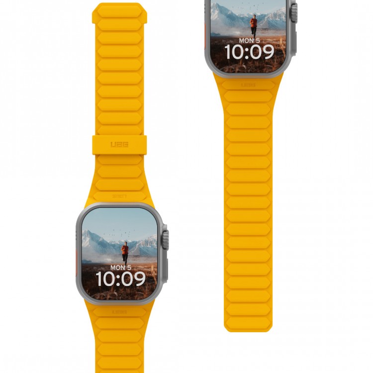 UAG Pathfinder Reversible Μαγνητικό Band SERIES για Apple Watch SERIES - 49mm-46mm-45mm-44mm-42mm - Heritage ΚΙΤΡΙΝΟ/ΜΑΥΡΟ - 194161118240