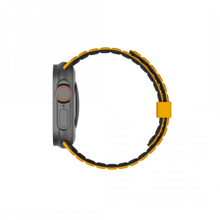 UAG Pathfinder Reversible Μαγνητικό Band SERIES για Apple Watch SERIES - 49mm-46mm-45mm-44mm-42mm - Heritage ΚΙΤΡΙΝΟ/ΜΑΥΡΟ - 194161118240