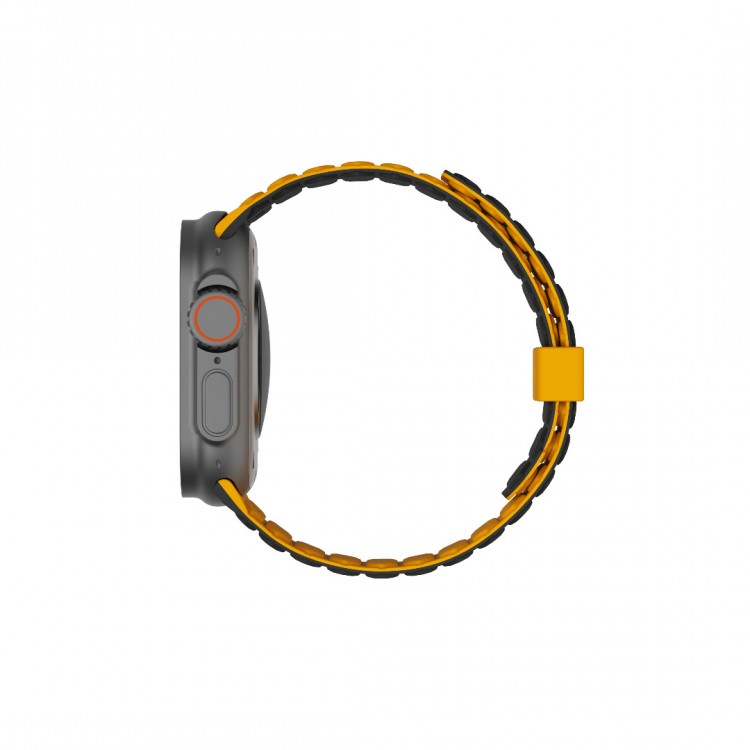 UAG Pathfinder Reversible Μαγνητικό Band SERIES για Apple Watch SERIES - 49mm-46mm-45mm-44mm-42mm - Heritage ΚΙΤΡΙΝΟ/ΜΑΥΡΟ - 194161118240