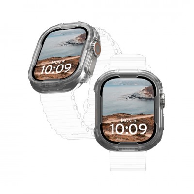 Θήκη UAG Scout Armor για Apple Watch Ultra 2/Ultra 1 - 49mm - ΔΙΑΦΑΝΗ - 1A4416114G4G