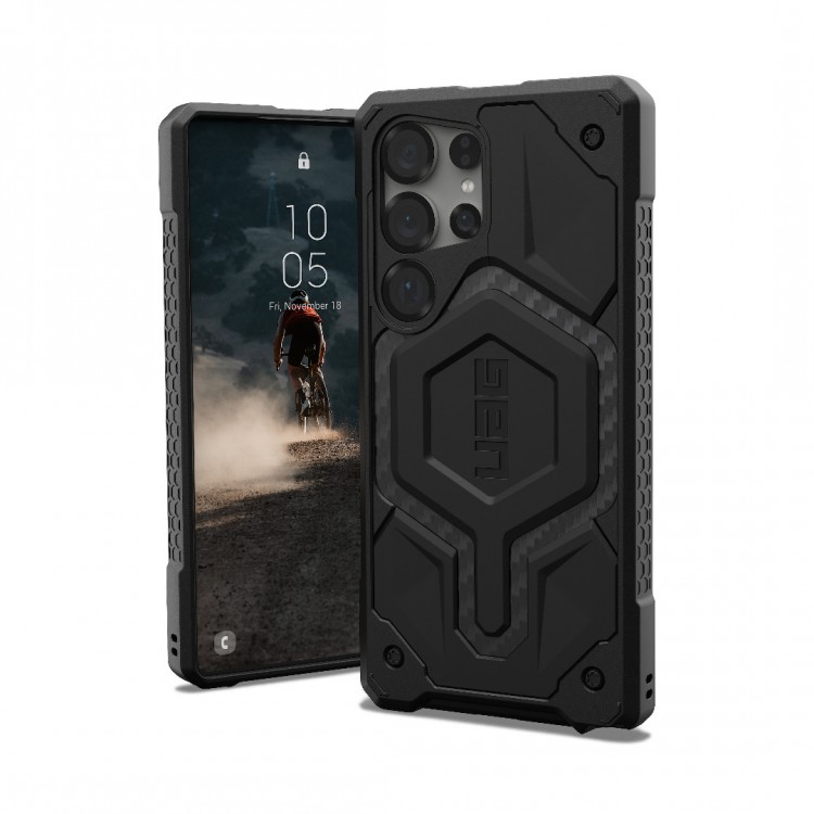 Θήκη UAG MONARCH Pro Magnet MAGSAFE για Samsung Galaxy S25 Ultra 2025 5G - Carbon Fiber ΜΑΥΡΟ - 214461114242