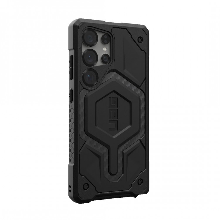 Θήκη UAG MONARCH Pro Magnet MAGSAFE για Samsung Galaxy S25 Ultra 2025 5G - Carbon Fiber ΜΑΥΡΟ - 214461114242