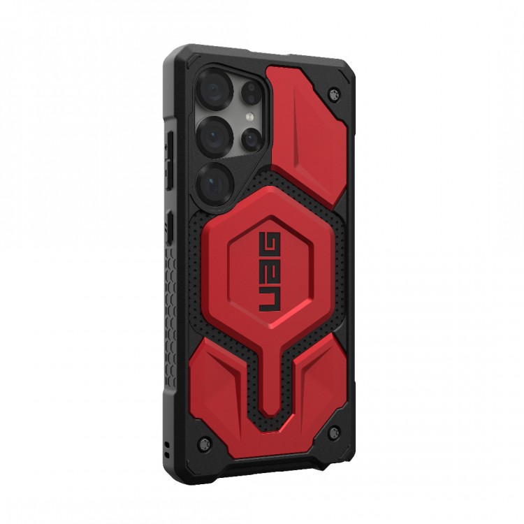 Θήκη UAG MONARCH Pro Magnet MAGSAFE για Samsung Galaxy S25 Ultra 2025 5G - Crimson KOKKINO - 214461119494