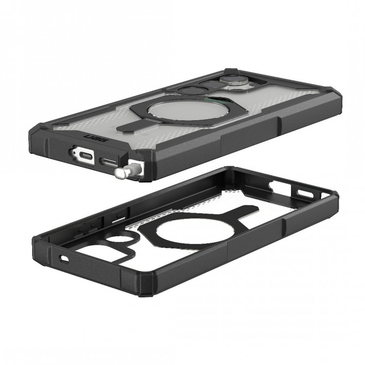 Θήκη UAG Plasma XTE MagSAFE Magnetic Ring με ενσωματωμένη βάση για Samsung Galaxy S25 ULTRA 5G 2025 - ΜΑΥΡΟ/ΔΙΑΦΑΝΟ - 21446711404G