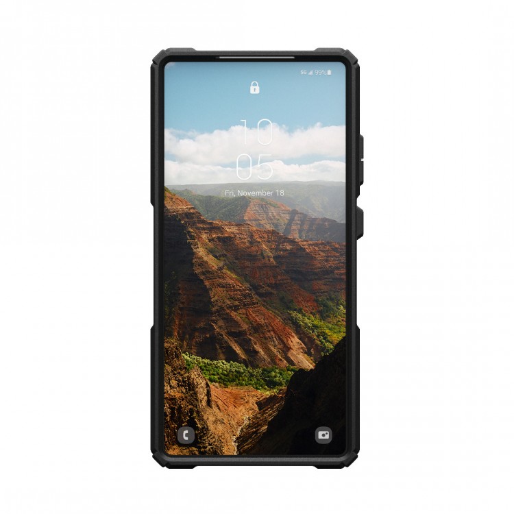 Θήκη UAG Plasma XTE MagSAFE Magnetic Ring με ενσωματωμένη βάση για Samsung Galaxy S25 ULTRA 5G 2025 - ΜΑΥΡΟ ΠΟΡΤΟΚΑΛΙ - 214467114097