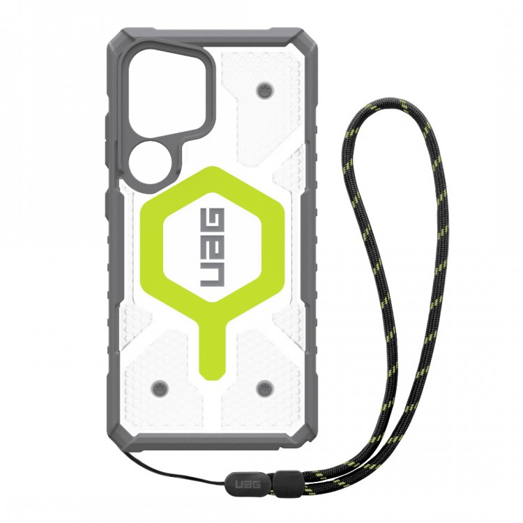 Θήκη UAG pathfinder Clear MagSafe για Samsung Galaxy S25 Ultra 5G 2025 , με Lanyard - Active Neon - 2144831BV01