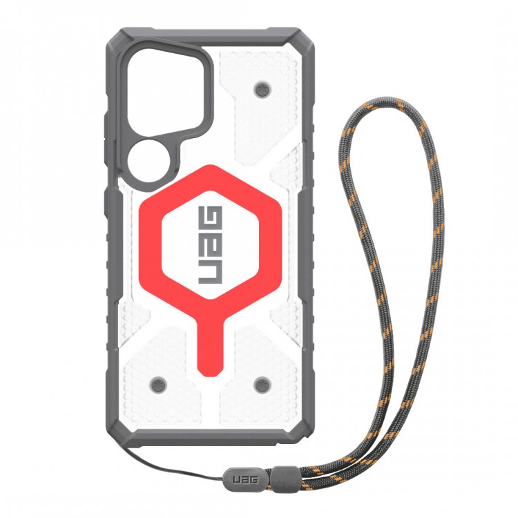 Θήκη UAG pathfinder Clear MagSafe για Samsung Galaxy S25 Ultra 5G 2025 , με Lanyard - Active Lava ΚΟΚΚΙΝΟ - 2144831BV02