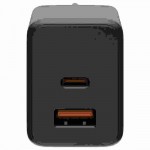 UAG SRGE 30W GaN PD/Quick Charge οικιακός φορτιστής EU, 2ΧΘύρες - 1XUSB-C, 1XUSB-A - Μαύρο - 9B443511V4040