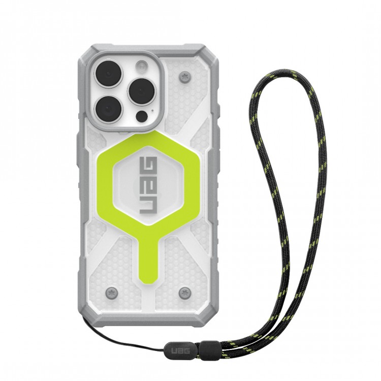 Θήκη UAG pathfinder Clear MagSafe για Apple iPhone 16 PRO 6.3 2024 , με Lanyard - Active Neon - 1144641BV01