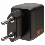 UAG SRGE 30W GaN PD/Quick Charge οικιακός φορτιστής EU, 2ΧΘύρες - 1XUSB-C, 1XUSB-A - Μαύρο - 9B443511V4040