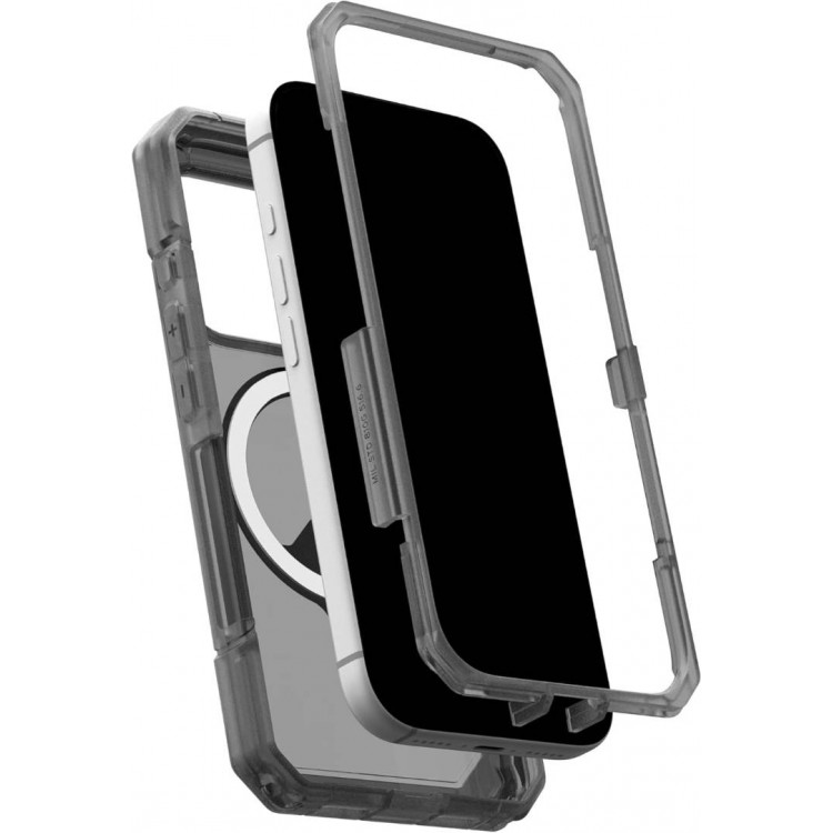 Case UAG Trooper MagSafe με Προστατευτικό πλαίσιο/θύρα φόρτισης for Apple iPhone 17 Pro 6.3 5G 2025 - Ash/ΔΙΑΦΑΝΟ - 114521113131