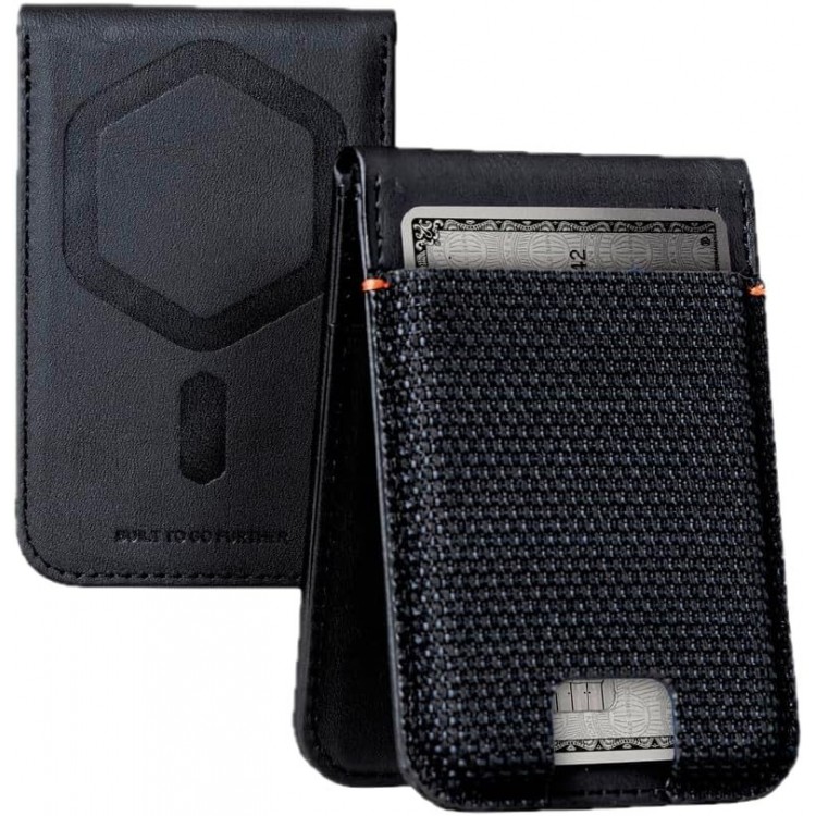 UAG Metropolis universal MagSafe Μαγνητικό Πορτοφόλι 5Xπιστωτικών καρτών με Βάση στήριξης - Kevlar ΜΑΥΡΟ - 964445113940