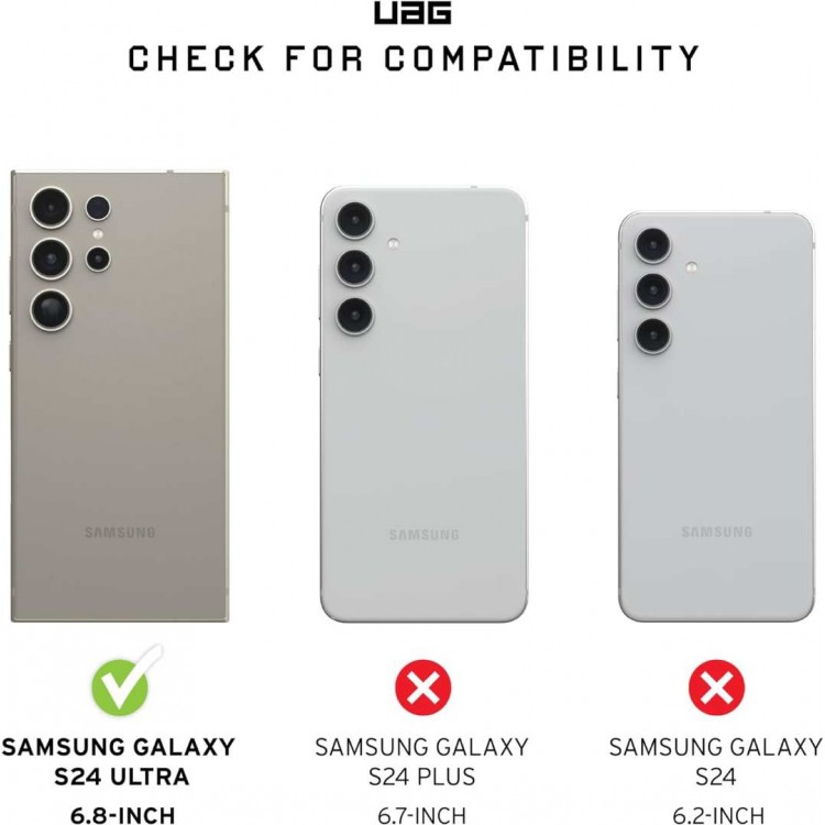 Θήκη UAG MONARCH Pro Magnet MAGSAFE για Samsung Galaxy S24 ULTRA 5G 2024 - KOKKINO Crimson - 214416119494