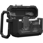 Θήκη UAG Plasma για Apple AirPods PRO 3 2025, Ασύρματη φόρτιση/Ένδειξη LED, αποσπώμενο Carabiner Hook - ΜΑΥΡΟ - 104132114040