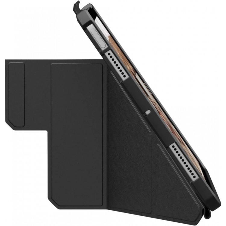 Θήκη UAG folio Essential Armor Pencil Pen Holder για Apple iPad Air 11" (2024 - 6th gen - M2) - ΔΙΑΦΑΝΟ ΜΑΥΡΟ - 124474114040