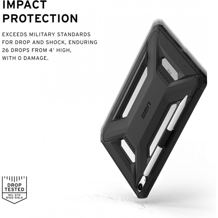 Θήκη UAG Scout για Apple iPad 10.9 (2022 - 10th gen), iPad 11 (10ης Γενιάς 2022 / A16-11ης Γενιάς 2025) - ΜΑΥΡΟ - 124507114040