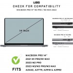 Θήκη UAG U Lucent για Apple MacBook 14 Pro 2021 M1 PRO,M1 MAX/M2 PRO 2023/M3,M3 PRO,M3 MAX 2023 - ΜΑΥΡΟ - 134001114340
