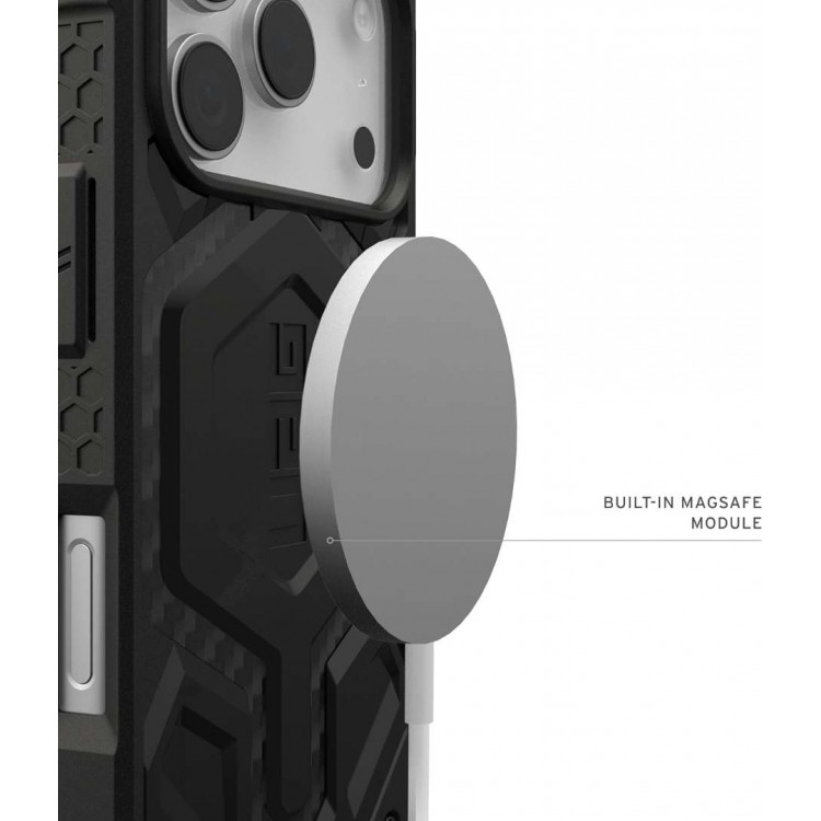 Θήκη UAG MONARCH Pro MagSafe για Apple iPhone 17 Pro 6.3 5G 2025 - Carbon Fiber ΜΑΥΡΟ - 114513114242