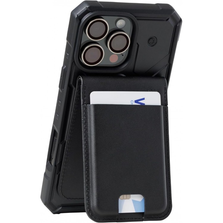 UAG Metropolis universal MagSafe Μαγνητικό Πορτοφόλι 5Xπιστωτικών καρτών με Βάση στήριξης - Vegan ΔΕΡΜΑΤΙΝΟ ΜΑΥΡΟ - 964445114040