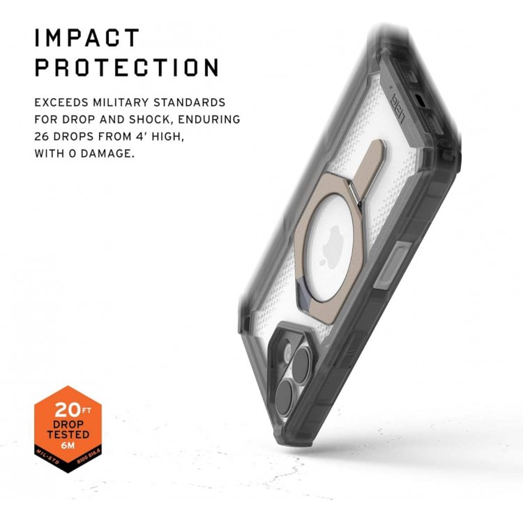 Θήκη UAG Plasma XTE MAGSAFE MS Kickstand με ενσωματωμένη βάση για APPLE iPhone 17 6.3 5G 2025 - ΓΚΡΙ/ΤΙΤΑΝΙΟ - 114526113136