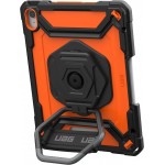 Θήκη PLASMA HK ε χειρολαβή, kickstand, προστατευτικό οθόνης για Apple iPad 10.9 (2022 - 10th gen), APPLE iPad 11 2025 - ΠΟΡΤΟΚΑΛΙ / ΜΑΥΡΟ - 124470B19740
