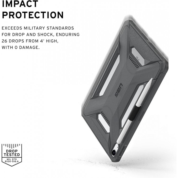 Θήκη UAG Scout LT για Apple iPad 10.9 (2022 - 10th gen), iPad 11 (10ης Γενιάς 2022 / A16-11ης Γενιάς 2025) - ΓΚΡΙ - 124507113131