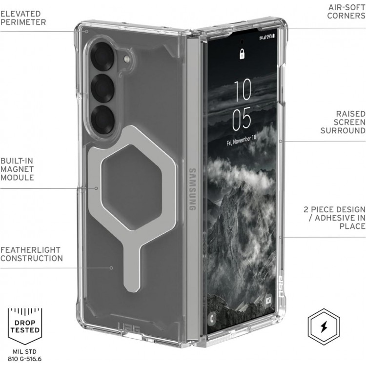 Θήκη UAG Plyo Pro με MagSafe για Samsung Galaxy Z Fold 6 2024 - ΔΙΑΦΑΝΟ ΑΣΗΜΙ - 214453114333