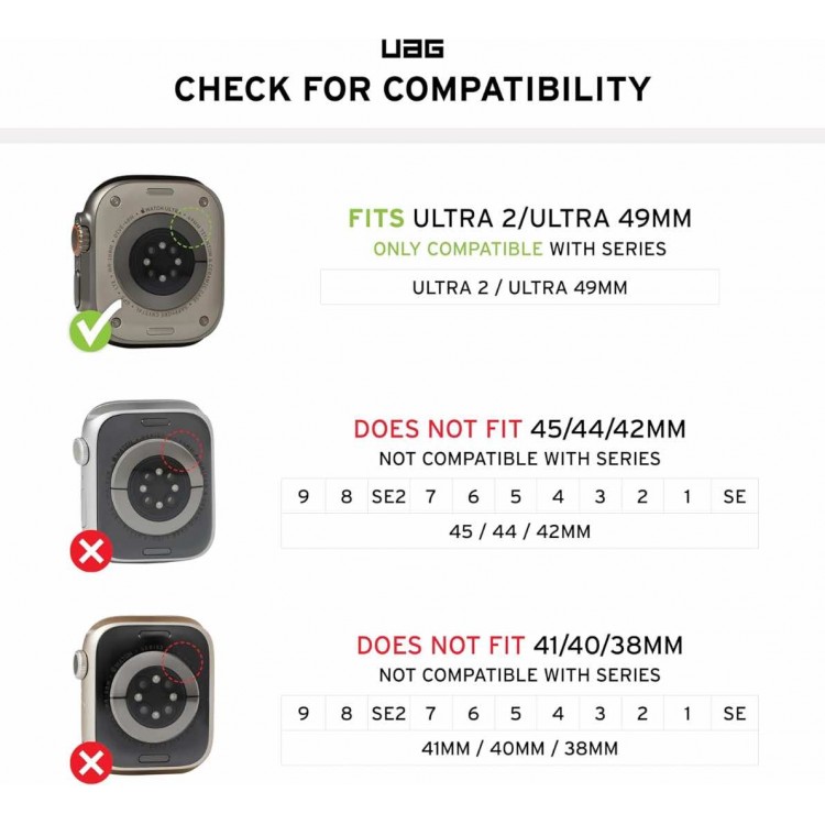 Θήκη UAG Scout Armor για Apple Watch Ultra 2/Ultra 1 - 49mm - ΜΑΥΡΟ - 1A4416114040