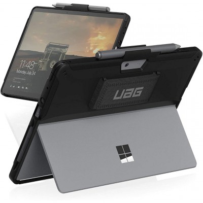 Case UAG Scout SHELL with Handstrap for MICROSOFT Surface GO, GO 2, Go 3 - BLACK CLEAR - UA-31107HB14040