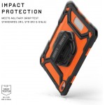 Θήκη PLASMA HK ε χειρολαβή, kickstand, προστατευτικό οθόνης για Apple iPad 10.9 (2022 - 10th gen), APPLE iPad 11 2025 - ΠΟΡΤΟΚΑΛΙ / ΜΑΥΡΟ - 124470B19740