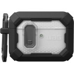 Θήκη UAG Plasma για Apple AirPods PRO 3 2025, Ασύρματη φόρτιση/Ένδειξη LED, αποσπώμενο Carabiner Hook - ΜΑΥΡΟ - 104132114040